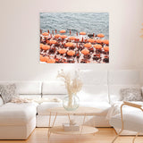 Shop One Fire Club III Photo Canvas Art Print-Amalfi Coast Italy, Coastal, Landscape, Orange, Photography, Photography Canvas Prints, View All-framed wall decor artwork