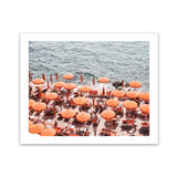 Shop One Fire Club III Photo Art Print-Amalfi Coast Italy, Coastal, Landscape, Orange, Photography, View All-framed poster wall decor artwork