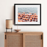 Shop One Fire Club III Photo Art Print-Amalfi Coast Italy, Coastal, Landscape, Orange, Photography, View All-framed poster wall decor artwork
