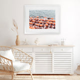 Shop One Fire Club III Photo Art Print-Amalfi Coast Italy, Coastal, Landscape, Orange, Photography, View All-framed poster wall decor artwork