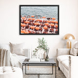 Shop One Fire Club III Photo Canvas Art Print-Amalfi Coast Italy, Coastal, Landscape, Orange, Photography, Photography Canvas Prints, View All-framed wall decor artwork