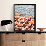 Shop One Fire Club II Photo Art Print-Amalfi Coast Italy, Coastal, Orange, Photography, Portrait, View All-framed poster wall decor artwork