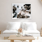 Shop Fontelina Boat Ramp Photo Art Print-Amalfi Coast Italy, Blue, Brown, Coastal, Landscape, Photography, View All-framed poster wall decor artwork