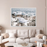 Shop A Day At Fontelina III Photo Canvas Art Print-Amalfi Coast Italy, Blue, Brown, Coastal, Hamptons, Landscape, Photography, Photography Canvas Prints, View All-framed wall decor artwork