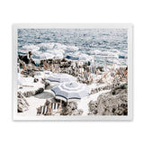 Shop A Day At Fontelina III Photo Art Print-Amalfi Coast Italy, Blue, Brown, Coastal, Hamptons, Landscape, Photography, View All-framed poster wall decor artwork