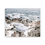 Shop A Day At Fontelina III Photo Art Print-Amalfi Coast Italy, Blue, Brown, Coastal, Hamptons, Landscape, Photography, View All-framed poster wall decor artwork