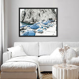 Shop Capri Beach Club I Photo Canvas Art Print-Amalfi Coast Italy, Blue, Coastal, Landscape, Nature, Photography, Photography Canvas Prints, View All-framed wall decor artwork