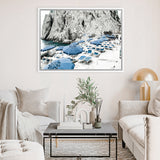 Shop Capri Beach Club I Photo Canvas Art Print-Amalfi Coast Italy, Blue, Coastal, Landscape, Nature, Photography, Photography Canvas Prints, View All-framed wall decor artwork