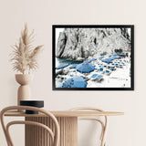 Shop Capri Beach Club I Photo Art Print-Amalfi Coast Italy, Blue, Coastal, Landscape, Nature, Photography, View All-framed poster wall decor artwork
