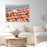 Shop One Fire Club VI Photo Canvas Art Print-Amalfi Coast Italy, Coastal, Landscape, Orange, Photography, Photography Canvas Prints, View All-framed wall decor artwork