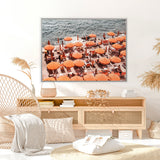 Shop One Fire Club VI Photo Canvas Art Print-Amalfi Coast Italy, Coastal, Landscape, Orange, Photography, Photography Canvas Prints, View All-framed wall decor artwork