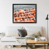 Shop One Fire Club VI Photo Art Print-Amalfi Coast Italy, Coastal, Landscape, Orange, Photography, View All-framed poster wall decor artwork