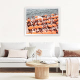 Shop One Fire Club VI Photo Art Print-Amalfi Coast Italy, Coastal, Landscape, Orange, Photography, View All-framed poster wall decor artwork