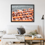 Shop One Fire Club VI Photo Canvas Art Print-Amalfi Coast Italy, Coastal, Landscape, Orange, Photography, Photography Canvas Prints, View All-framed wall decor artwork
