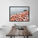 Shop One Fire Club IV Photo Canvas Art Print-Amalfi Coast Italy, Coastal, Landscape, Orange, Photography, Photography Canvas Prints, View All-framed wall decor artwork