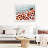 Shop One Fire Club IV Photo Art Print-Amalfi Coast Italy, Coastal, Landscape, Orange, Photography, View All-framed poster wall decor artwork