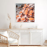Shop One Fire Club I (Square) Photo Canvas Art Print-Amalfi Coast Italy, Coastal, Orange, Photography, Photography Canvas Prints, Square, View All-framed wall decor artwork