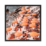 Shop One Fire Club I (Square) Photo Canvas Art Print-Amalfi Coast Italy, Coastal, Orange, Photography, Photography Canvas Prints, Square, View All-framed wall decor artwork