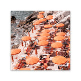 Shop One Fire Club I (Square) Photo Canvas Art Print-Amalfi Coast Italy, Coastal, Orange, Photography, Photography Canvas Prints, Square, View All-framed wall decor artwork