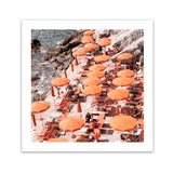 Shop One Fire Club I (Square) Photo Art Print-Amalfi Coast Italy, Coastal, Orange, Photography, Square, View All-framed poster wall decor artwork