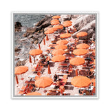 Shop One Fire Club I (Square) Photo Canvas Art Print-Amalfi Coast Italy, Coastal, Orange, Photography, Photography Canvas Prints, Square, View All-framed wall decor artwork