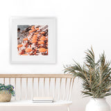 Shop One Fire Club I (Square) Photo Art Print-Amalfi Coast Italy, Coastal, Orange, Photography, Square, View All-framed poster wall decor artwork
