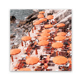 Shop One Fire Club I (Square) Photo Art Print-Amalfi Coast Italy, Coastal, Orange, Photography, Square, View All-framed poster wall decor artwork