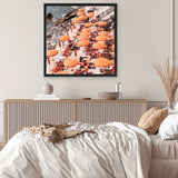 Shop One Fire Club I (Square) Photo Canvas Art Print-Amalfi Coast Italy, Coastal, Orange, Photography, Photography Canvas Prints, Square, View All-framed wall decor artwork