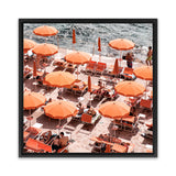 Shop One Fire Club II (Square) Photo Canvas Art Print-Amalfi Coast Italy, Coastal, Orange, Photography, Photography Canvas Prints, Square, View All-framed wall decor artwork
