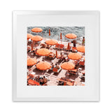Shop One Fire Club II (Square) Photo Art Print-Amalfi Coast Italy, Coastal, Orange, Photography, Square, View All-framed poster wall decor artwork