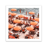 Shop One Fire Club II (Square) Photo Art Print-Amalfi Coast Italy, Coastal, Orange, Photography, Square, View All-framed poster wall decor artwork