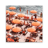 Shop One Fire Club II (Square) Photo Art Print-Amalfi Coast Italy, Coastal, Orange, Photography, Square, View All-framed poster wall decor artwork