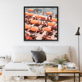 Shop One Fire Club II (Square) Photo Canvas Art Print-Amalfi Coast Italy, Coastal, Orange, Photography, Photography Canvas Prints, Square, View All-framed wall decor artwork
