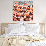Shop One Fire Club II (Square) Photo Canvas Art Print-Amalfi Coast Italy, Coastal, Orange, Photography, Photography Canvas Prints, Square, View All-framed wall decor artwork