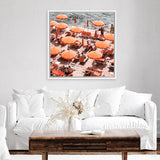 Shop One Fire Club II (Square) Photo Canvas Art Print-Amalfi Coast Italy, Coastal, Orange, Photography, Photography Canvas Prints, Square, View All-framed wall decor artwork