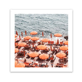 Shop One Fire Club III (Square) Photo Art Print-Amalfi Coast Italy, Coastal, Orange, Photography, Square, View All-framed poster wall decor artwork