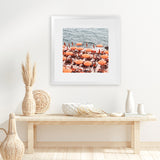 Shop One Fire Club III (Square) Photo Art Print-Amalfi Coast Italy, Coastal, Orange, Photography, Square, View All-framed poster wall decor artwork