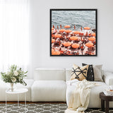Shop One Fire Club III (Square) Photo Canvas Art Print-Amalfi Coast Italy, Coastal, Orange, Photography, Photography Canvas Prints, Square, View All-framed wall decor artwork