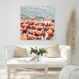 Shop One Fire Club III (Square) Photo Canvas Art Print-Amalfi Coast Italy, Coastal, Orange, Photography, Photography Canvas Prints, Square, View All-framed wall decor artwork