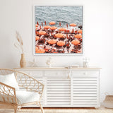 Shop One Fire Club III (Square) Photo Canvas Art Print-Amalfi Coast Italy, Coastal, Orange, Photography, Photography Canvas Prints, Square, View All-framed wall decor artwork