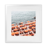 Shop One Fire Club IV (Square) Photo Art Print-Amalfi Coast Italy, Coastal, Orange, Photography, Square, View All-framed poster wall decor artwork