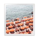 Shop One Fire Club IV (Square) Photo Art Print-Amalfi Coast Italy, Coastal, Orange, Photography, Square, View All-framed poster wall decor artwork