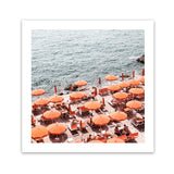 Shop One Fire Club IV (Square) Photo Art Print-Amalfi Coast Italy, Coastal, Orange, Photography, Square, View All-framed poster wall decor artwork