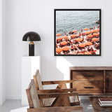 Shop One Fire Club IV (Square) Photo Canvas Art Print-Amalfi Coast Italy, Coastal, Orange, Photography, Photography Canvas Prints, Square, View All-framed wall decor artwork