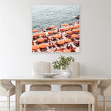 Shop One Fire Club IV (Square) Photo Canvas Art Print-Amalfi Coast Italy, Coastal, Orange, Photography, Photography Canvas Prints, Square, View All-framed wall decor artwork