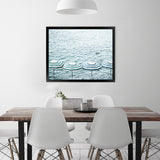 Shop Capri Island Umbrellas Photo Art Print-Amalfi Coast Italy, Blue, Coastal, Landscape, Photography, Tropical, View All-framed poster wall decor artwork