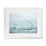 Shop Capri Island Umbrellas Photo Art Print-Amalfi Coast Italy, Blue, Coastal, Landscape, Photography, Tropical, View All-framed poster wall decor artwork