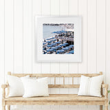 Shop Mar Di Cobalto (Square) Photo Art Print-Amalfi Coast Italy, Blue, Coastal, Photography, Square, View All-framed poster wall decor artwork