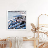 Shop Mar Di Cobalto (Square) Photo Art Print-Amalfi Coast Italy, Blue, Coastal, Photography, Square, View All-framed poster wall decor artwork