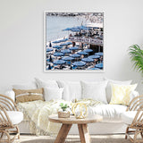 Shop Mar Di Cobalto (Square) Photo Canvas Art Print-Amalfi Coast Italy, Blue, Coastal, Photography, Photography Canvas Prints, Square, View All-framed wall decor artwork